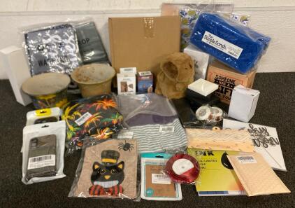 ALL NEW!!! (2) 3-Tiered Plastic Dessert Trays, (2) Ceramic Vases, Coffee Stirrers, Clothes, Backdrops, Ear Pressure Tool And More
