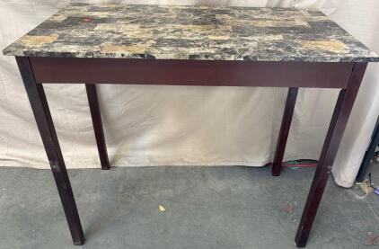 Linon Tavern Table H 3&rsquo; .5&rdquo; W 3&rsquo; 6&rdquo; L 1&rsquo; 10&rdquo;