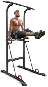 Height Adjustable Power Tower Pull Up Bar & Dip Station Pull Up Station For Home Gym 330LBS