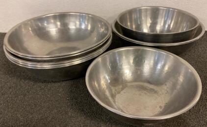 (8) 16&rdquo; & (3) 14&rdquo; Big Stainless Steel Industrial Cooking Bowls