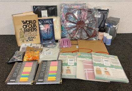 BRAND NEW PRODUCTS!! Including (1) Wool Floor Mat, (1) Dog Bathrobe, (2) Hair Volume Clips, And So Much More!!