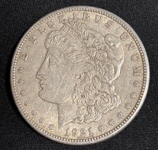 1921-S Morgan Silver Dollar Coin