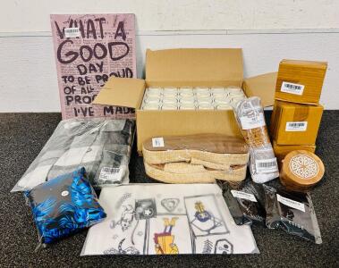 48 Pack Of Unscented Candles, Kimona Round Keepsake Box For Pets Ashes, A Motivational Wall Art Canvas, Size Small Flannel, Eyebrow Stanp Stencil Kits, Womans Wedge Platformsand More