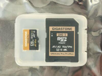 (9) Gigastone Ultimate Pro 128 GB Micro Sd Card With Adapter