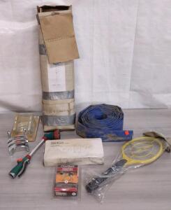 (1) Tacklife Lawn & Garden Attachable Shoes, (1) (10'+) (Blue) Irrigation Hose, & Much More!