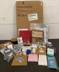 ALL NEW!!! (2) Frigidaire HVAC 16x25x1 Merv 11 Filters, The New Strongs Exaughstive Concordance Of The Bible, Ear Pressure Tool And More