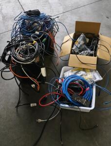 (4) Assorted Boxes of Power Cords, HDMI Cords, Ethernet Cables & Much More Cords!