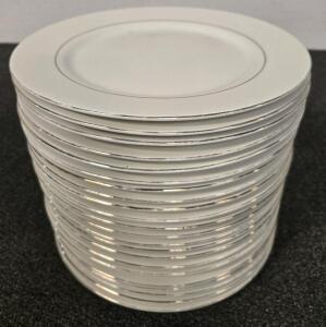 (22) White Dinner Plates