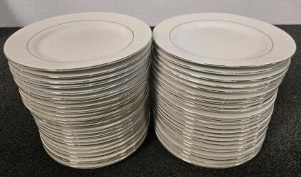 (47) Small White Plates