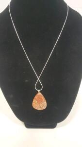 48Ct. Natural Designer Astroid Jasper Gemstone Necklaces