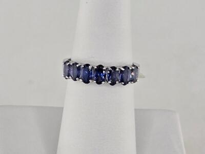 925 Silver Tanzanite Ring, 1.53 Carats, Band Style