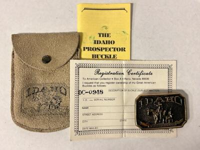 Great American Buckles Idaho Prospector Belt Buckle, Serial DC-0348