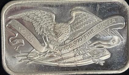 SilverTowne Retro 1oz Eagle .999 Fine Silver Bar
