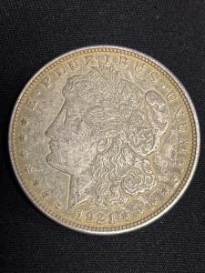 1921 Morgan Silver Dollar Coin