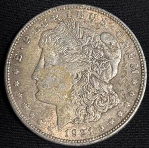 1921 Morgan Silver Dollar Coin