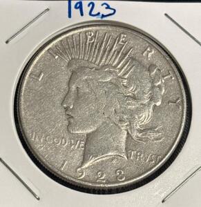 1923 Liberty Peace Silver Dollar Coin