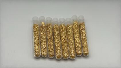 8 Tubes Of Gold Flake/ Leaf Gold