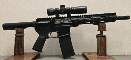 Anderson Manufacturing A-M 15 Semi-Automatic Pistol, Lumix Speedring 1.5-5x32 IR Scope