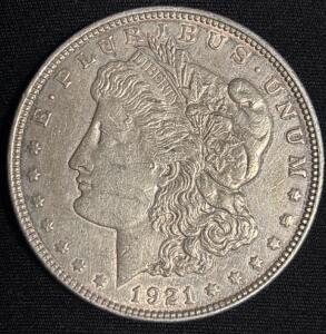 1921 Morgan Silver Dollar Coin
