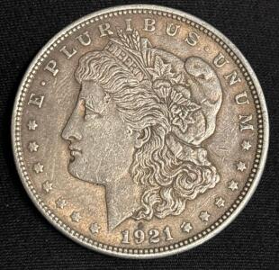 1921 Morgan Silver Dollar Coin