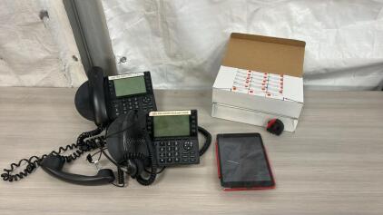 (1) ShoreTel IP480G Office IP Phine (1) Apple IPad & More