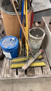 (7) Brooms and Dust Pan