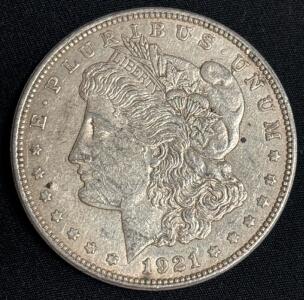 1921-D Morgan Silver Dollar Coin