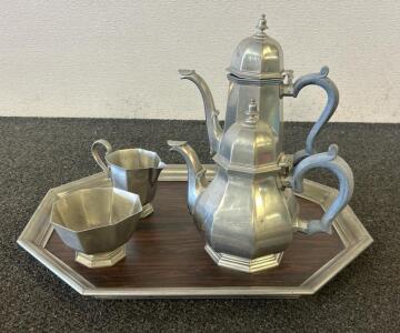 (1) Vintage Gotham Pewter Tea Set