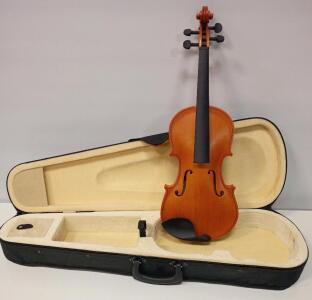 Crescent Student Violin 4/4 Wooden 4 String With Carrying Case