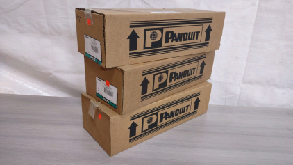 (3) Boxes of 19" Panduit NMF3 NetManager High Capacity Horizontal Cable Manager Front Only 3RU