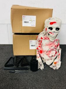 (2) Holy Fun Mummy Halloween Decorations