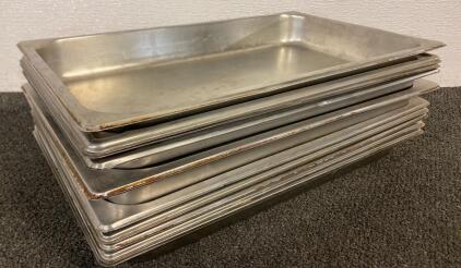 (11) 21&rdquo;x13&rdquo; Stainless Steel Prep Pans
