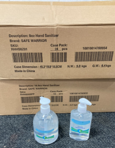 (2) Boxes of Hand Sanitizer - (36) Bottles Total, Safe Warrior Brand