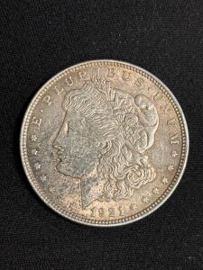 1921 Morgan Silver Dollar Coin