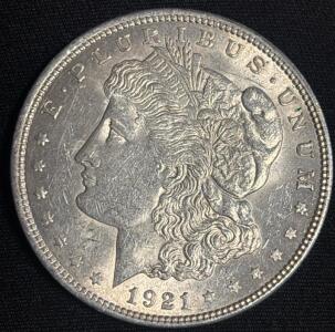 1921 Morgan Silver Dollar Coin
