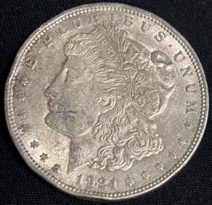 1921 Morgan Silver Dollar Coin
