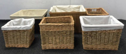 (6) Wicker Baskets