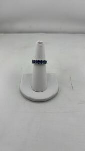 925 Silver Tanzanite Ring, 1.53 Carats, Band Style
