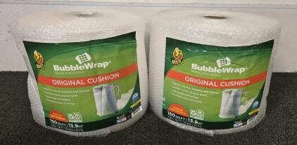 (2) 150sqft Rolls of Bubble Wrap