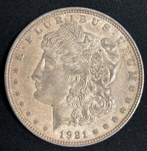 1921-D Morgan Silver Dollar Coin
