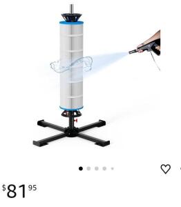 (2) ROYOR Pool Filter Cleaner Stand Tool, Fit for 3", 4", 6" Swimming Pool Cartridge Filter Cleaner, Pool Filter Cleaning Stand with Heavy-Duty Stable Base
