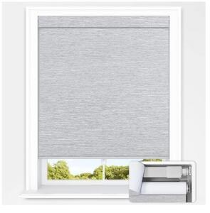 Grey Blackout Roller Shades for Indoor Windows, Cordless Blinds for Window Size 32.5&rdquo; W &times; 72" H - Myshade Arch Window Shades Half Circle Blackout Cordless No Drill Blinds for Windows Half Moon Honeycomb Fabric Room Darkening Shades Easy Install (1PCS Bla
