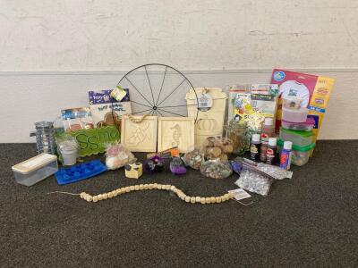 Decor And Crafts Supplies, Beads, Wood, Signs