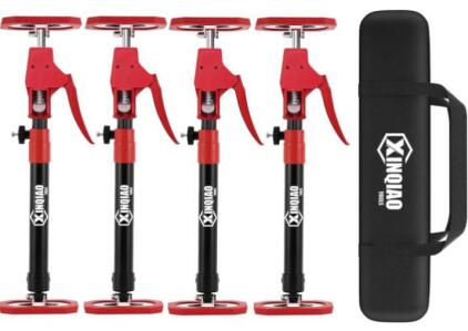 XINQIAO Drywall Lifts Third Hand Tool Support System, Premium Steel Support Rod with 154 LB Capacity for Cabinet Jack, Drywall Jack & Cargo Bars, 18.5in-29.5in Long, 4 PCs