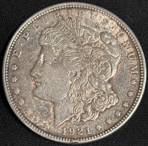 1921 Morgan Silver Dollar Coin