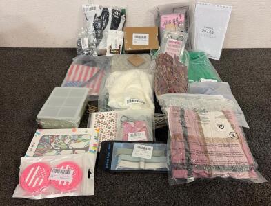 BRAND NEW PRODUCTS!! Including (1) Silicone Reusable Ice Tray, (1) Pack Of Cute Pink Air Freshners, (1) Deerhens 13X4 Brown Wig, And So Much More!!