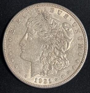 1921-D Morgan Silver Dollar Coin