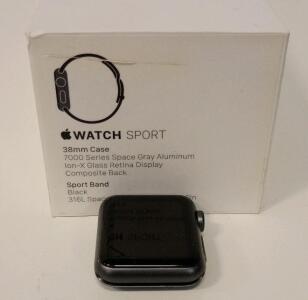 38mm 7000 Series Apple Watch Space Grey With Original Box, Without Band and Charger