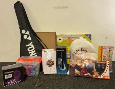 Acrylic Rainbow Side Table, LED Strip Lights, Water Flosser, Kids Toys & More