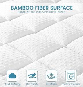 (1) BRAND NEW Mattress Topper Full Size, 3 Inch Full Mattress Topper Dual Layer, 1 Inch Pillow Topper and 2 Inch Cooling Gel Memory Foam Mattress Topper for Back Pain